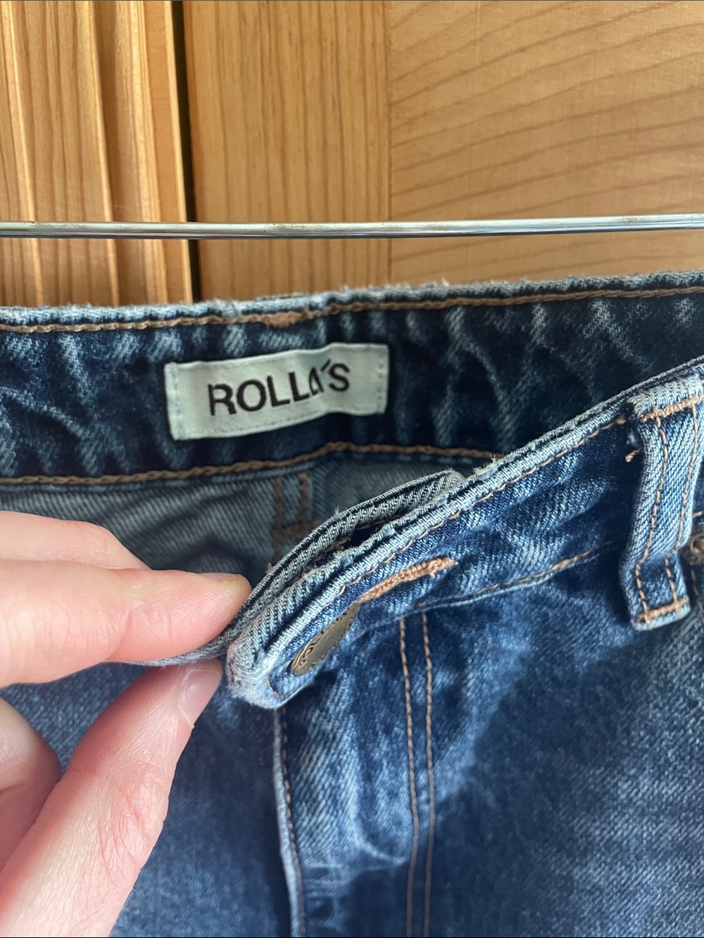 Rollas Classic Wide-Leg Heidi Ankle Jeans in Dark Blue - Picture 6 of 8